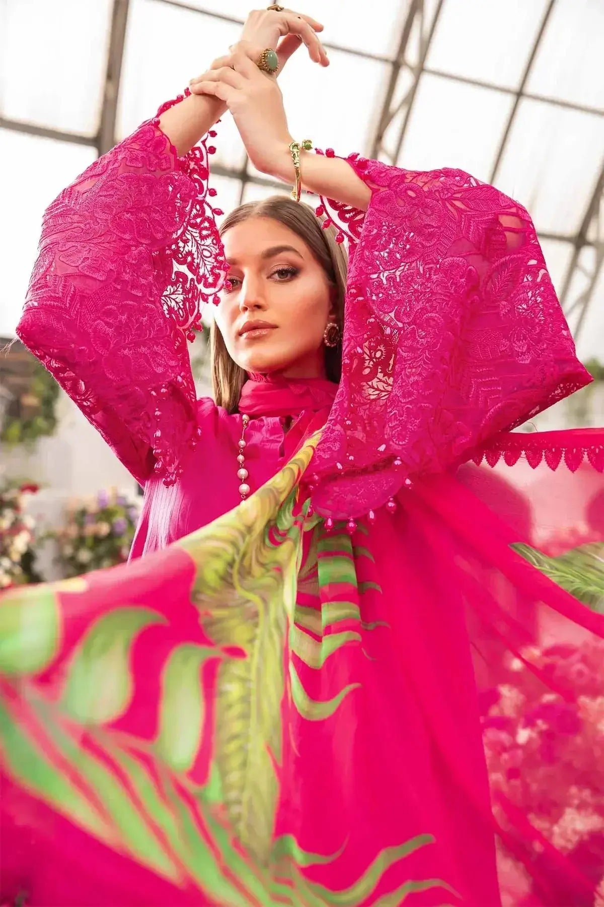 Maria B | M Prints Spring 24 | MPT-2101-B - Pakistani Designer Dress - by Maria B | Type: Luxury - 100% Original at Saira Sultan