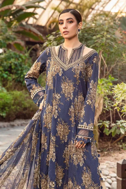 Maria B | M Prints Spring 24 | MPT-2110-B - Pakistani Designer Dress - by Maria B | Type: Luxury - 100% Original at Saira Sultan