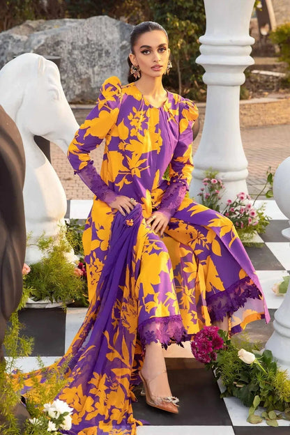 Maria B | M Prints Spring 24 | MPT-2111-A - Pakistani Designer Dress - by Maria B | Type: Luxury - 100% Original at Saira Sultan