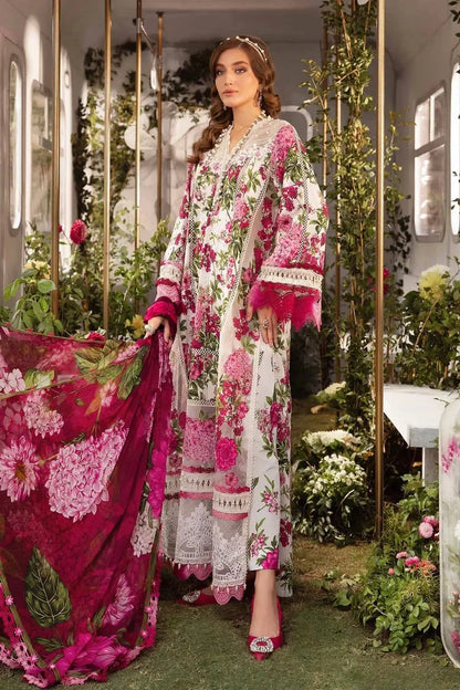 Maria B | M Prints Spring 24 | MPT-2102-A - Pakistani Designer Dress - by Maria B | Type: Luxury - 100% Original at Saira Sultan