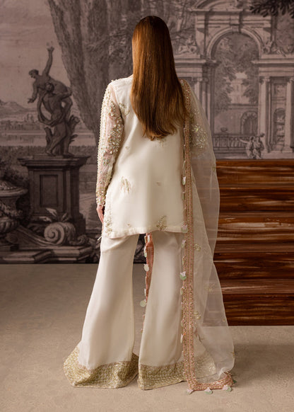 Maria Osama Khan | Mystara Wedding Festive | Zeest S Ivory Organza