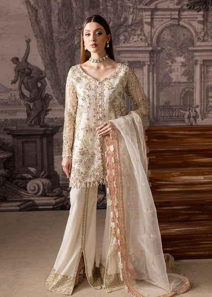 Maria Osama Khan | Mystara Wedding Festive | Zeest XS Ivory Organza