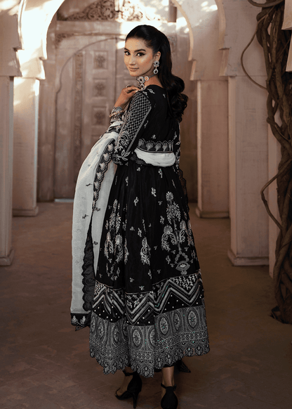 Maria Osama Khan | Rang e Noor Eid Edit | Neel Kamal-Black - Pakistani Designer Dress - by Maria Osama Khan | Type: Formal - 100% Original at Saira Sultan