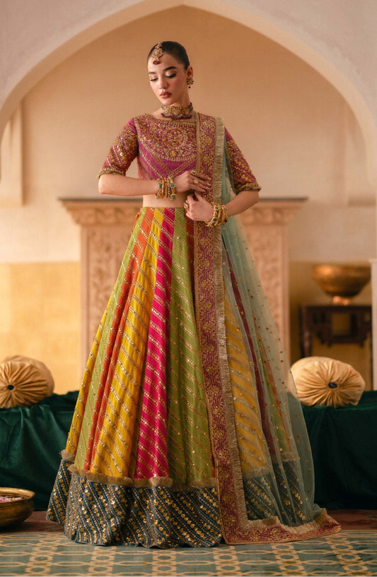 Maryum N Maria | Gul Posh Wedding Formals | SITARA BEGUM - MS40064 - Pakistani Designer Dress - by Maryum N Maria | Type: Ladies Clothes - 100% Original at Saira Sultan