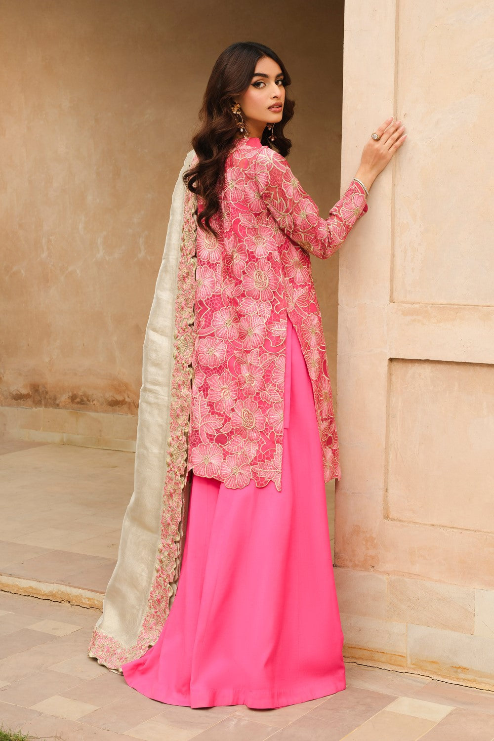 Maryum N Maria | Musk Formals | ADAIA - FS40032 S Candy Pink Organza