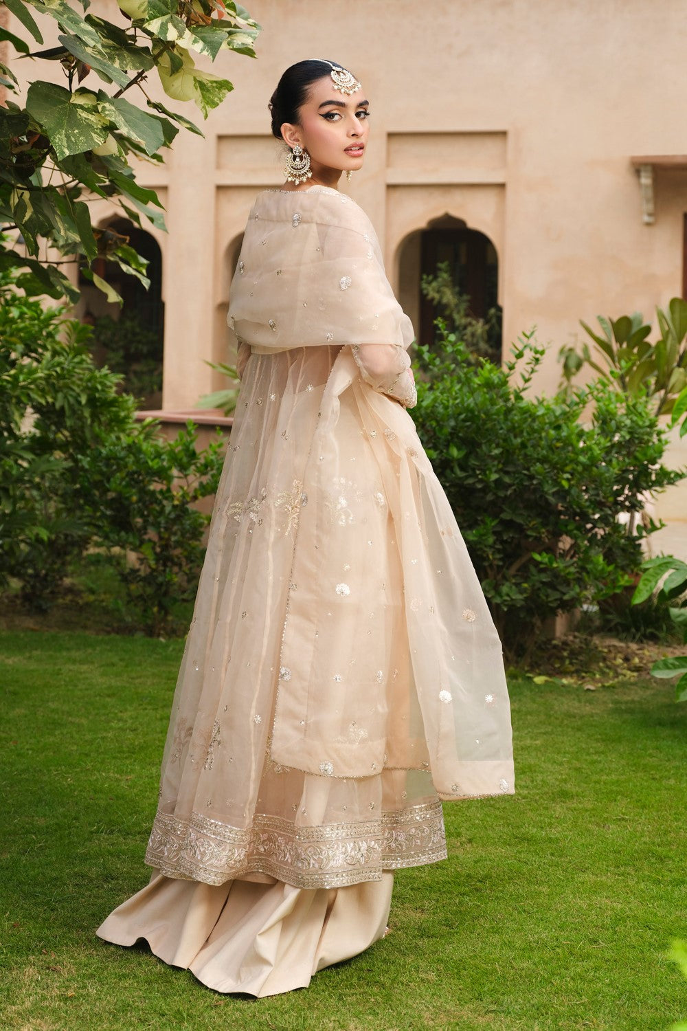Maryum N Maria | Musk Formals | AMAYA - FS40037 S Cream Organza