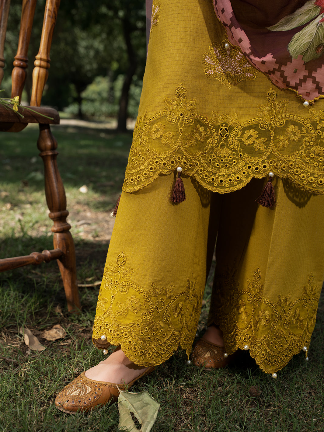 Hemstitch | The Garden Lawn | Matcha - Pakistani Designer Dress - by Hemstitch - Type : Ladies Clothes - 100% Original at Saira Sultan