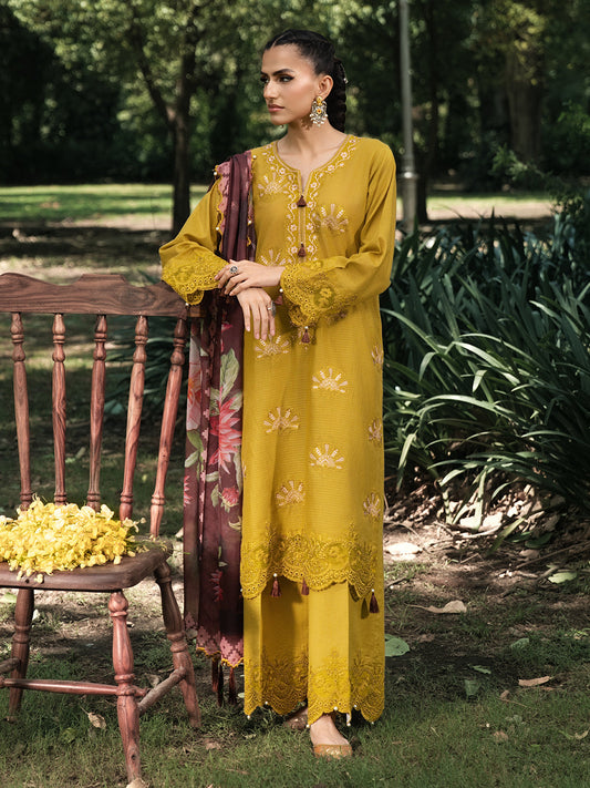 Hemstitch | The Garden Lawn | Matcha - Pakistani Designer Dress - by Hemstitch - Type : Ladies Clothes - 100% Original at Saira Sultan