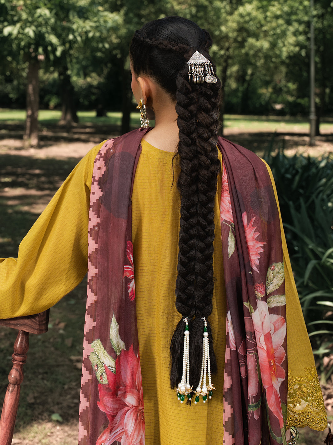 Hemstitch | The Garden Lawn | Matcha - Pakistani Designer Dress - by Hemstitch - Type : Ladies Clothes - 100% Original at Saira Sultan