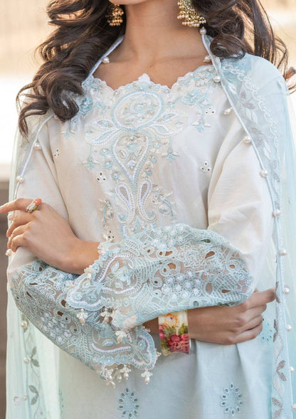Meem | Luxury Eid Lawn 24 | MD-07 BLUE - Pakistani Designer Dress - by Meem | Type: Luxury - 100% Original at Saira Sultan