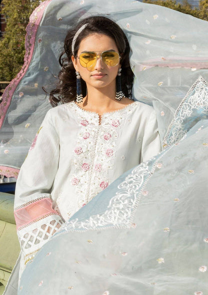 Meem | Luxury Eid Lawn 24 | MD-09 LIGHT BLUE - Pakistani Designer Dress - by Meem | Type: Luxury - 100% Original at Saira Sultan