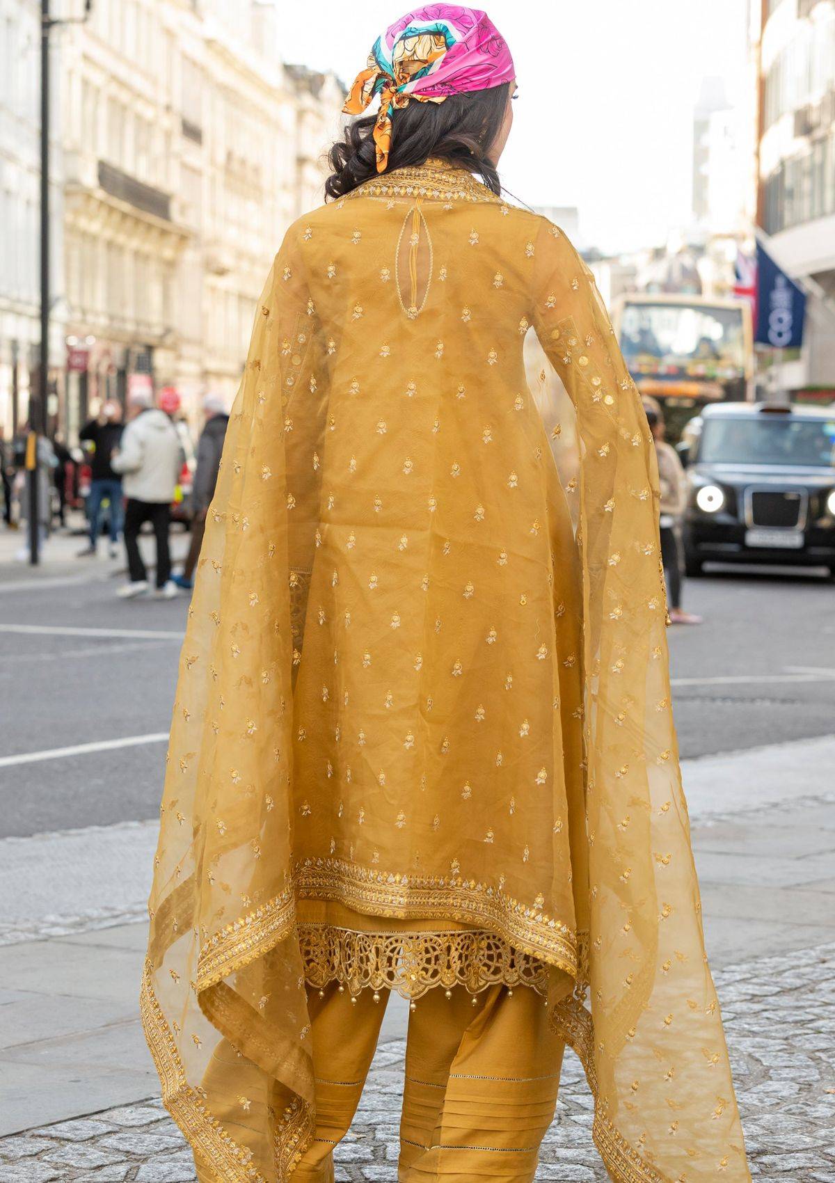 Meem | Luxury Eid Lawn 24 | MD-03 MUSTARD - Pakistani Designer Dress - by Meem | Type: Luxury - 100% Original at Saira Sultan