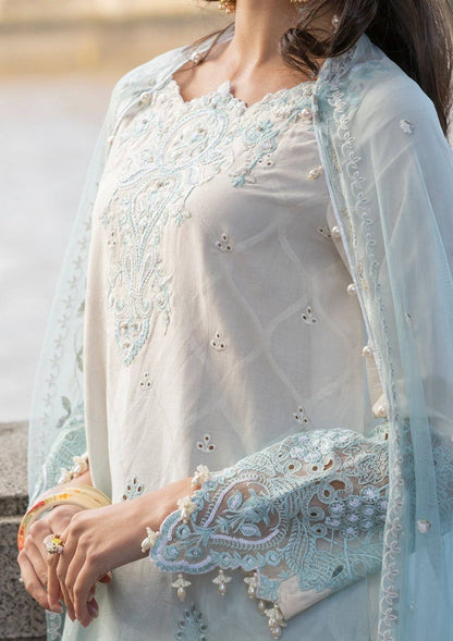 Meem | Luxury Eid Lawn 24 | MD-07 BLUE - Pakistani Designer Dress - by Meem | Type: Luxury - 100% Original at Saira Sultan