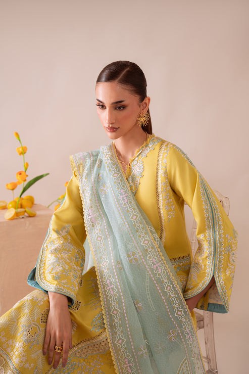 Aabyaan | Miraal Signature Embroidered Viscose 25 | MEHRA (AV-02) by Aabyaan - Designer Dress - Type : Ladies Clothes - Available at Saira Sultan - 100% Original 