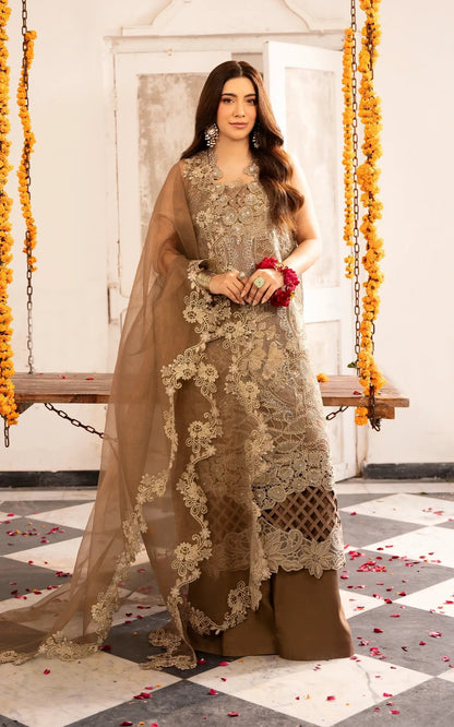 Asifa and Nabeel | Sunehri Eid 25 | Mehrunisa-(SEF25-07) M Brown Net