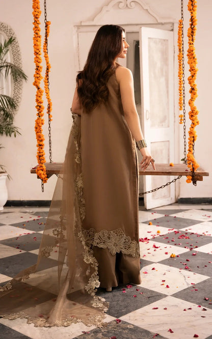 Asifa and Nabeel | Sunehri Eid 25 | Mehrunisa-(SEF25-07) S Brown Net