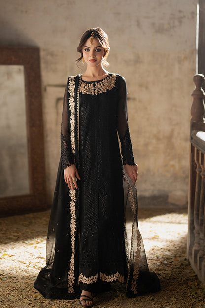 Azure | Ensembles Embroidered Formals | Midnight Veil XS Black Chiffon