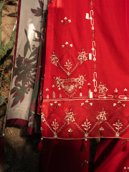 Hemstitch | The Garden Lawn | Midnight Rose - Pakistani Designer Dress - by Hemstitch - Type : Ladies Clothes - 100% Original at Saira Sultan