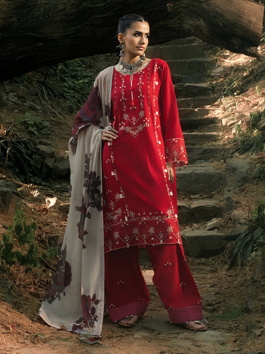 Hemstitch | The Garden Lawn | Midnight Rose - Pakistani Designer Dress - by Hemstitch - Type : Ladies Clothes - 100% Original at Saira Sultan