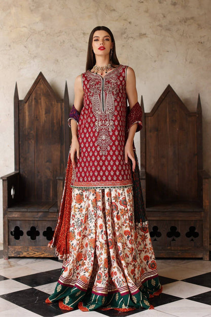 Mina Kashif | Festive Lawn | Janan - Pakistani Designer Dress - by Mina Kashif | Type: Luxury - 100% Original at Saira Sultan