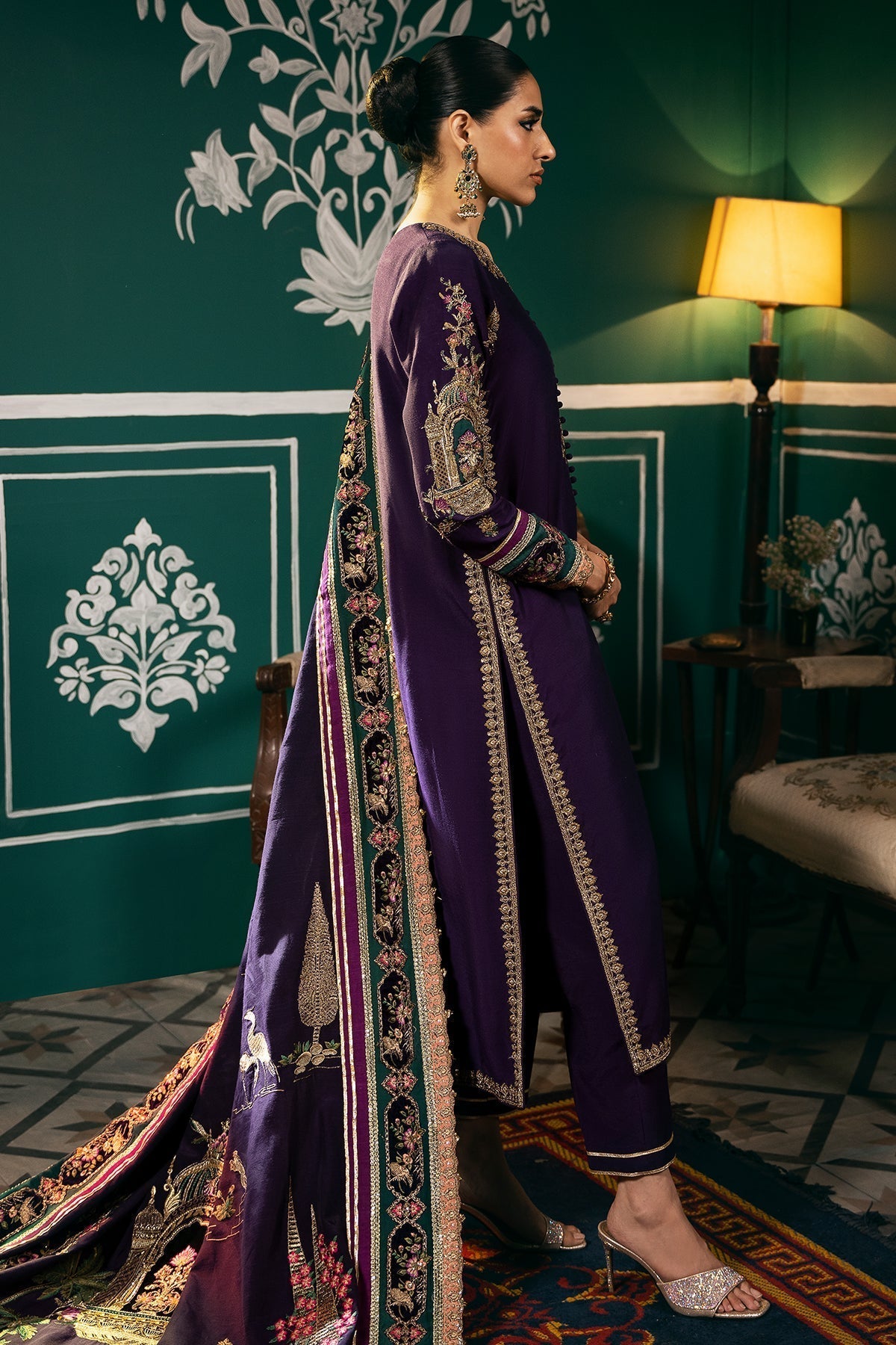 Mina Kashif | Meeral Formals 24 | Tabeer S Deep Purple Velvet