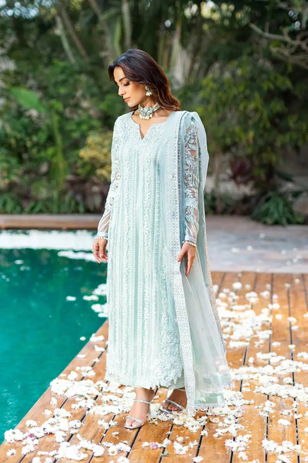 Azure | Embroidered Formals | Mint Breeze - Pakistani Designer Dress - by Azure | Type: Formal - 100% Original at Saira Sultan
