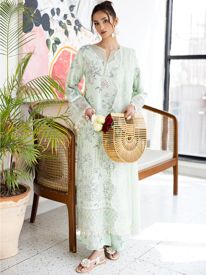 Mahnur | After Hours Luxury Lawn 25 | Mint Mirage XL Mint Lawn