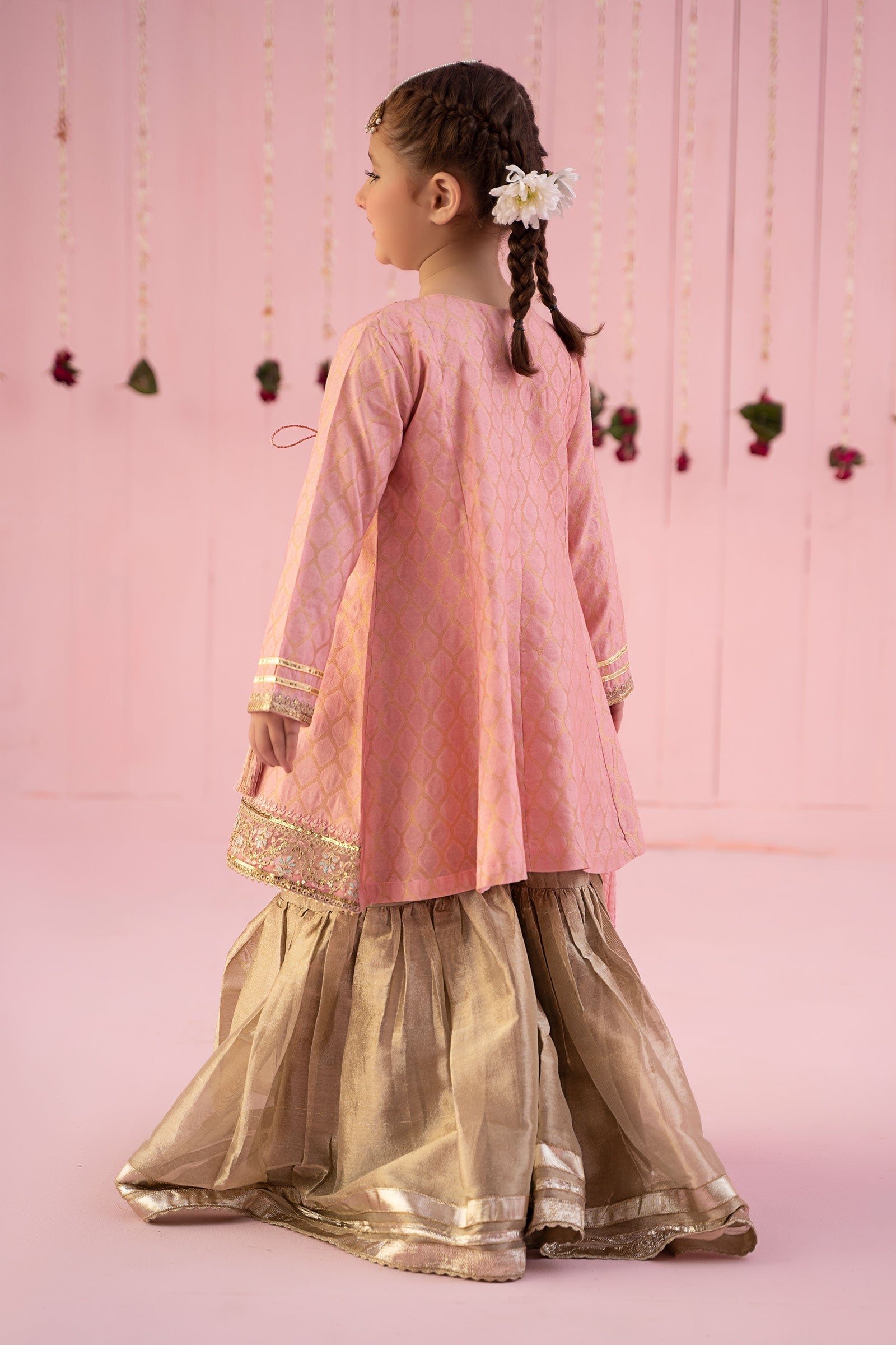 Maria B | 3 Piece Embroidered Jacquard Suit | MKS-EF24-13 14-Dec Pink