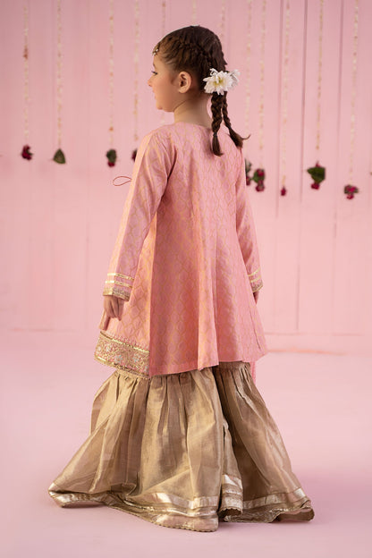 Maria B | 3 Piece Embroidered Jacquard Suit | MKS-EF24-13 14-Dec Pink