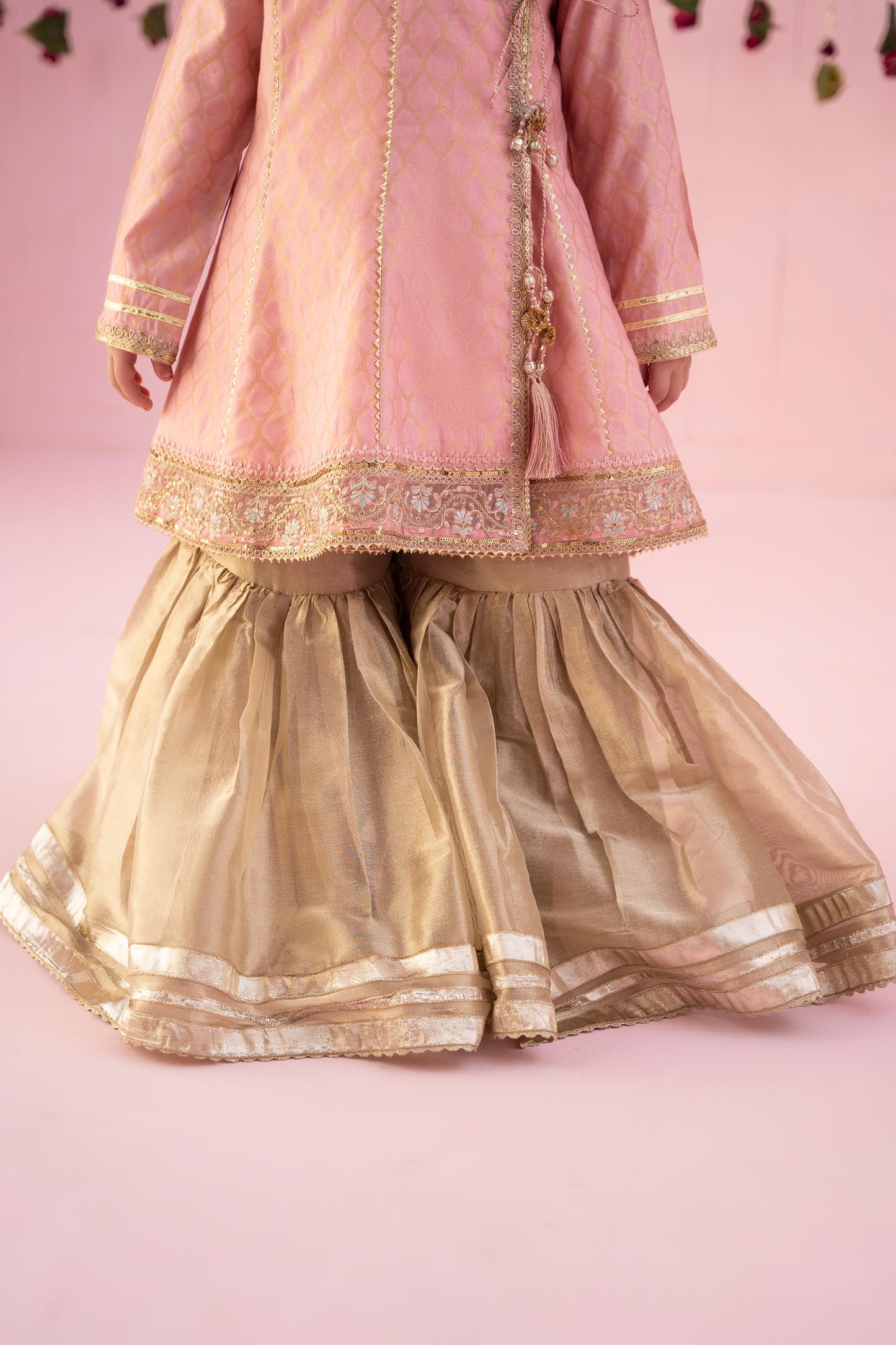 Maria B | 3 Piece Embroidered Jacquard Suit | MKS-EF24-13 8-Jun Pink