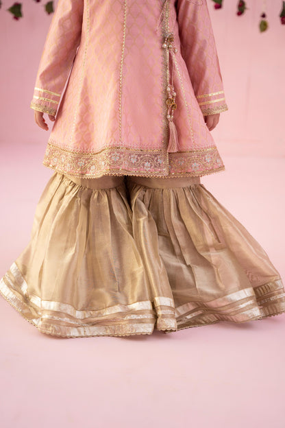 Maria B | 3 Piece Embroidered Jacquard Suit | MKS-EF24-13 8-Jun Pink