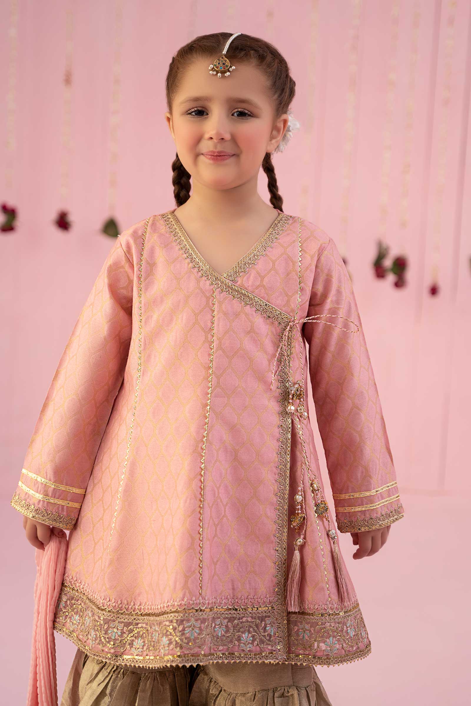 Maria B | 3 Piece Embroidered Jacquard Suit | MKS-EF24-13 6-Apr Pink