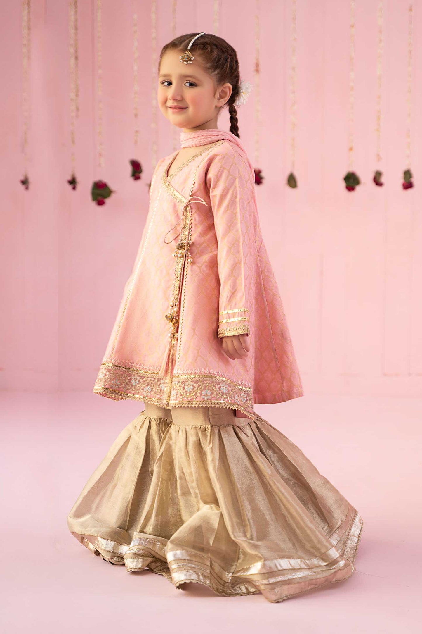 Maria B | 3 Piece Embroidered Jacquard Suit | MKS-EF24-13 12-Oct Pink