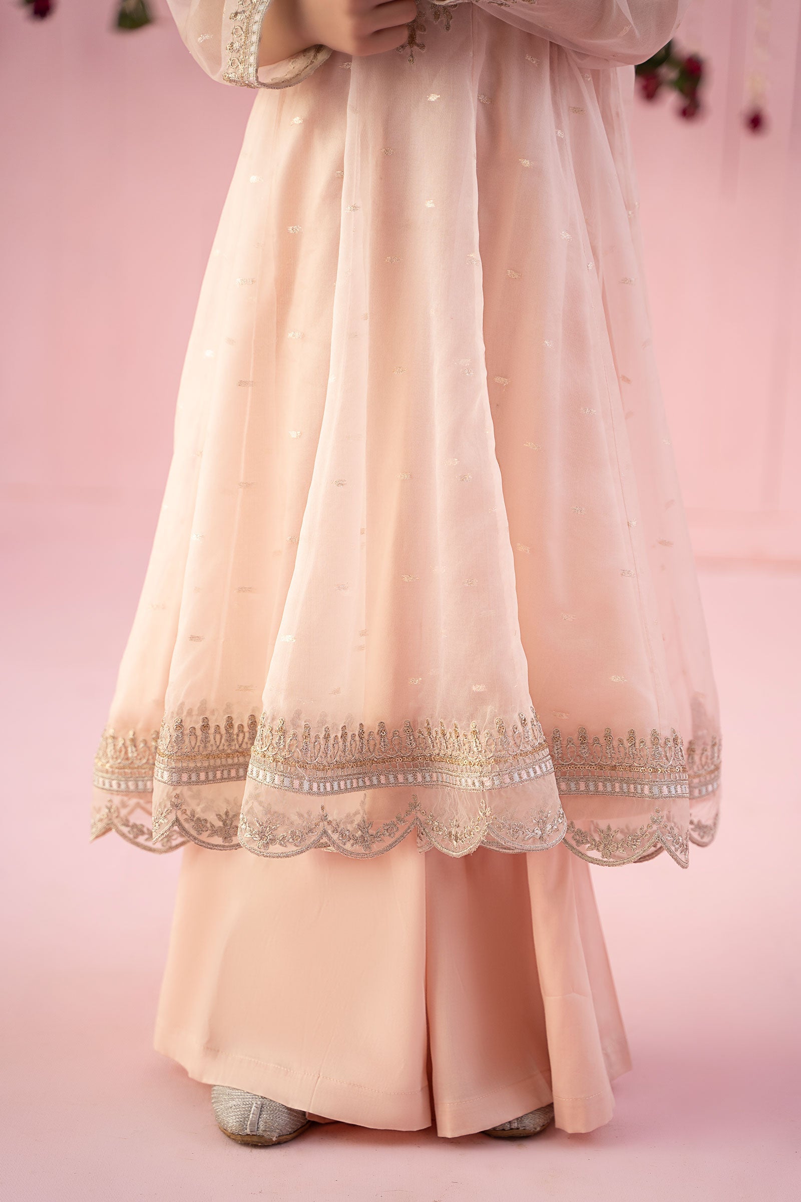 Maria B | 3 Piece Embroidered Organza Suit | MKS-EF24-19 10-Aug Pink