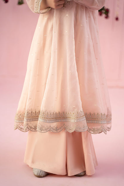 Maria B | 3 Piece Embroidered Organza Suit | MKS-EF24-19 10-Aug Pink