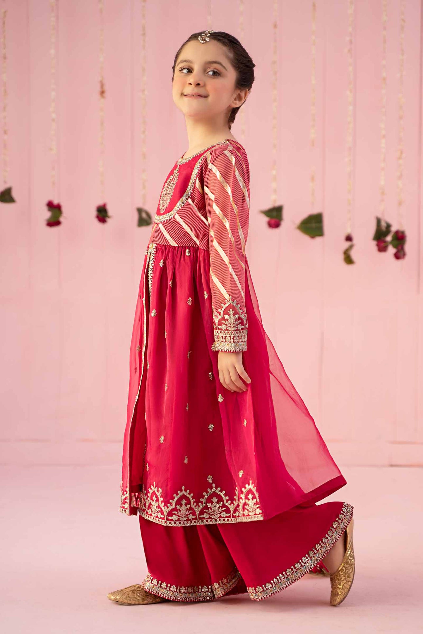 Maria B | 3 Piece Embroidered Organza Suit | MKS-EF24-27 10-Aug Pink