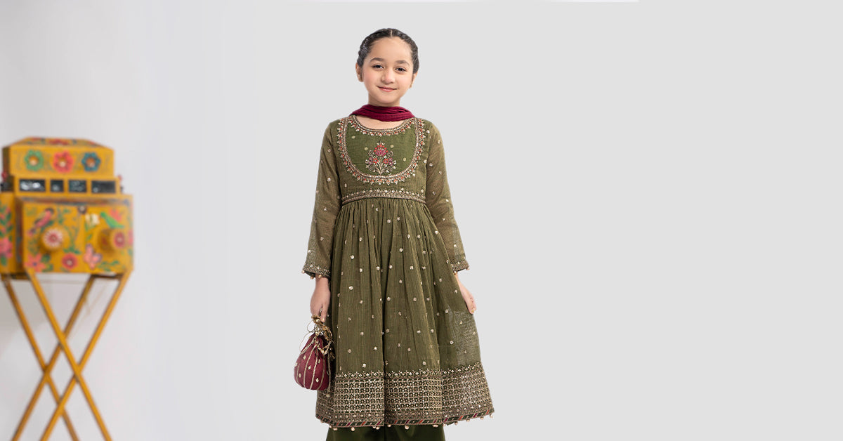 Maria B | 3 Piece Embroidered Zari Lawn Suit | MKS-EF24-33