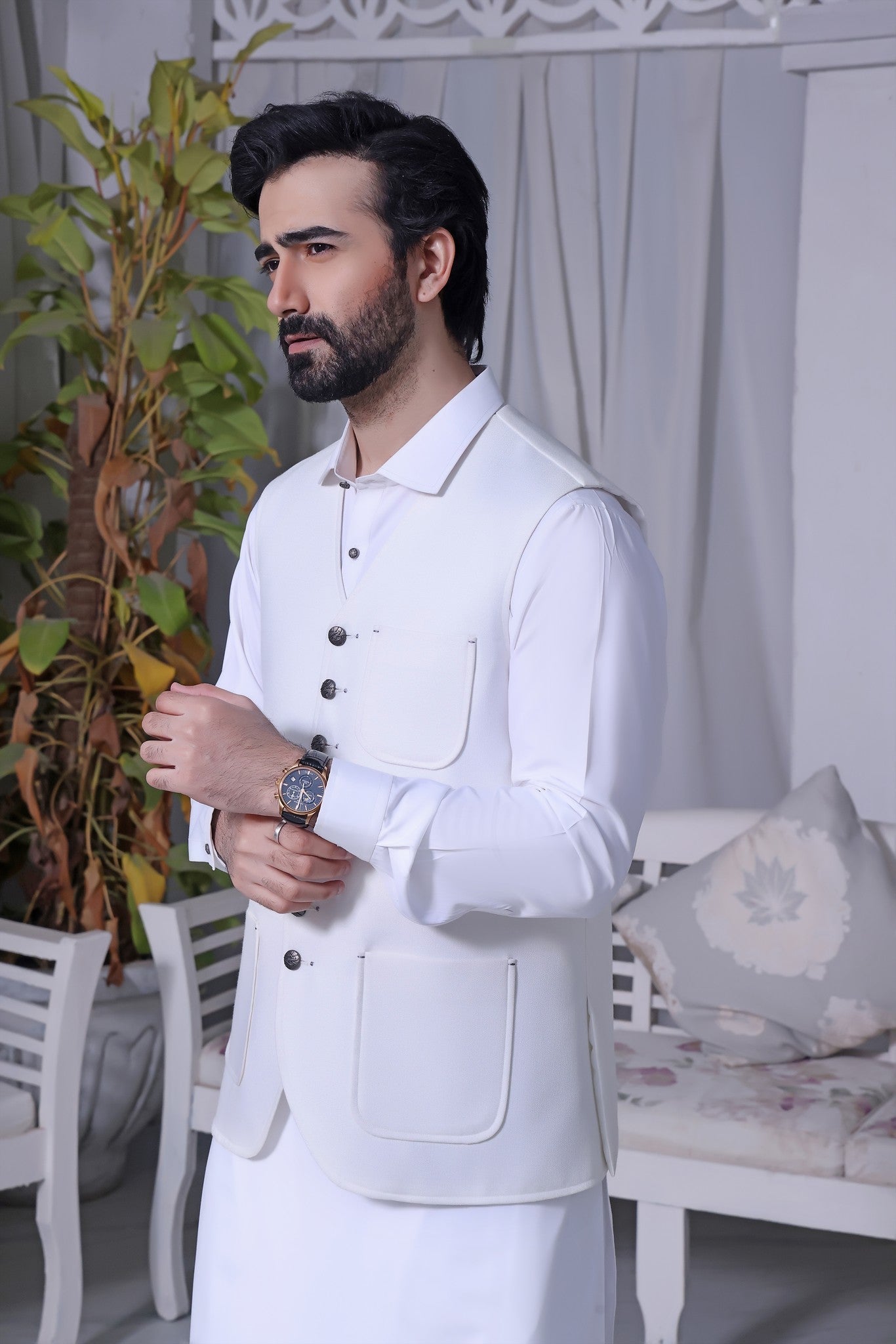 TGM | Men Fancy Wedding | Moon White (3 Piece) X-Large