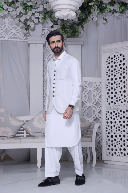 TGM | Men Fancy Wedding | Moon White (3 Piece) Large