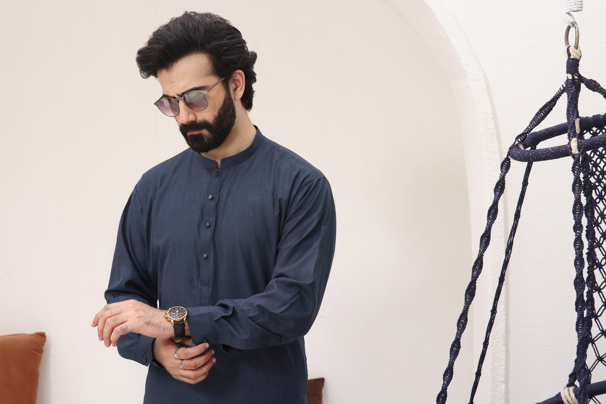 TGM | Men Fancy Wedding | Moonlight Blue (3 Piece) Medium