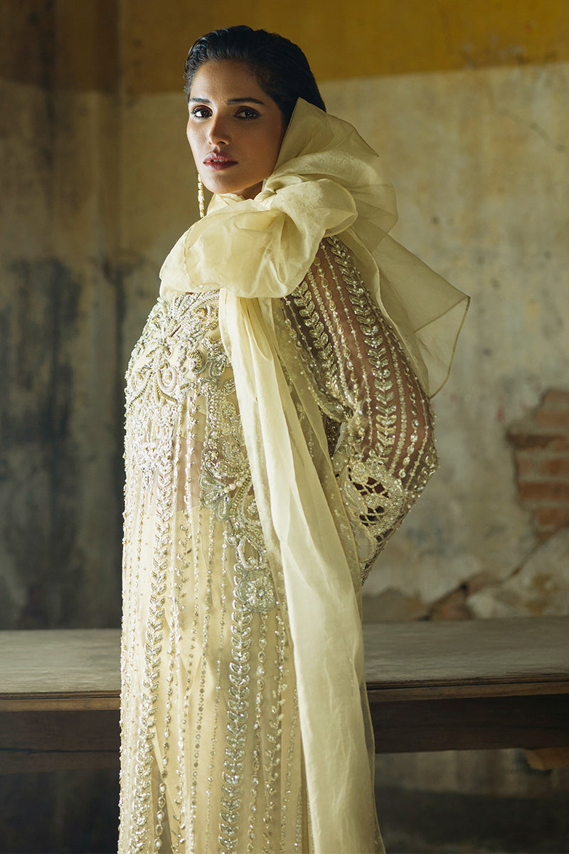 Mushq | Fleur Luxury Formals 24 | Marguerite L Net Pastel Yellow