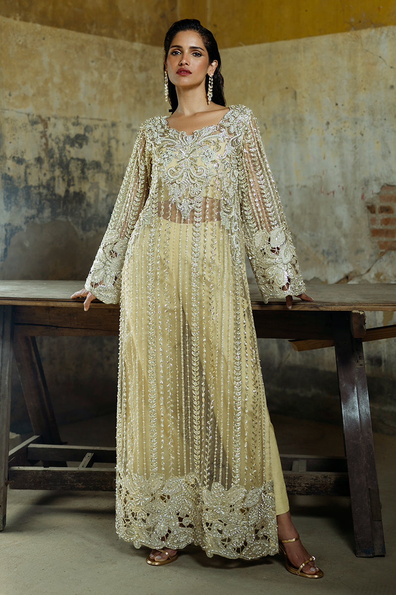 Mushq | Fleur Luxury Formals 24 | Marguerite XS Net Pastel Yellow