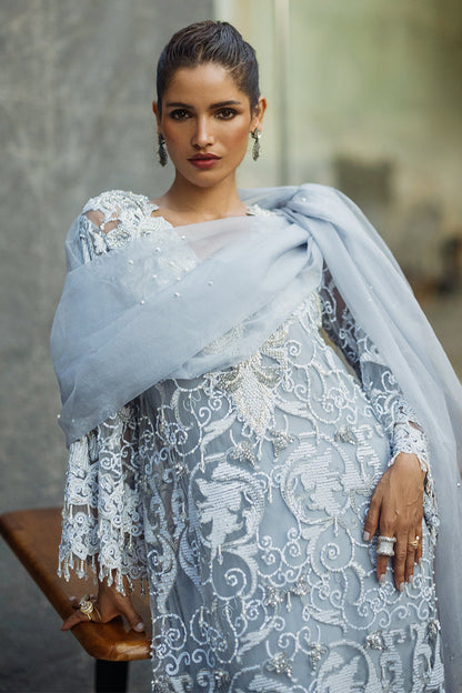 Mushq | Fleur Luxury Formals 24 | Iris XL Net Pale Sky Blue