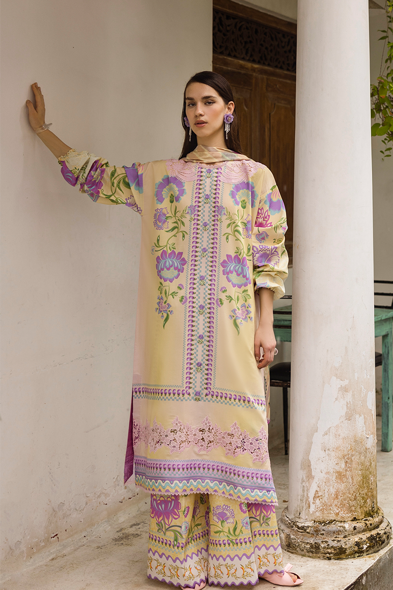 Mushq | La Dolce Hemline Prints 25 | Dulcina L Lemon Yellow Lawn