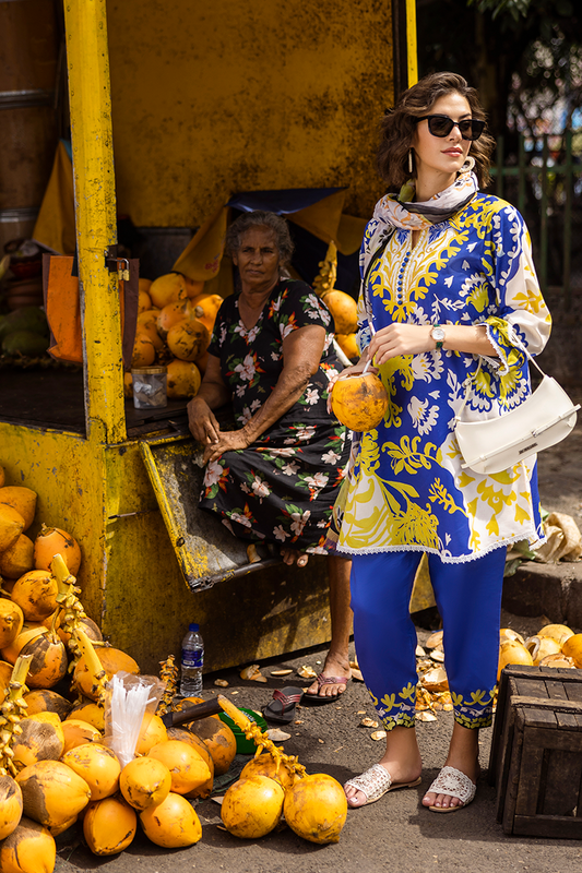 Mushq | La Dolce Hemline Prints 25 | Mirella XS Blue Lawn