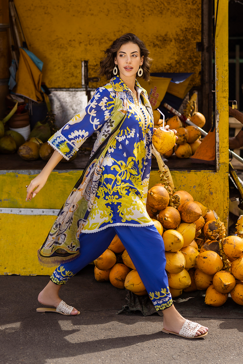 Mushq | La Dolce Hemline Prints 25 | Mirella M Blue Lawn