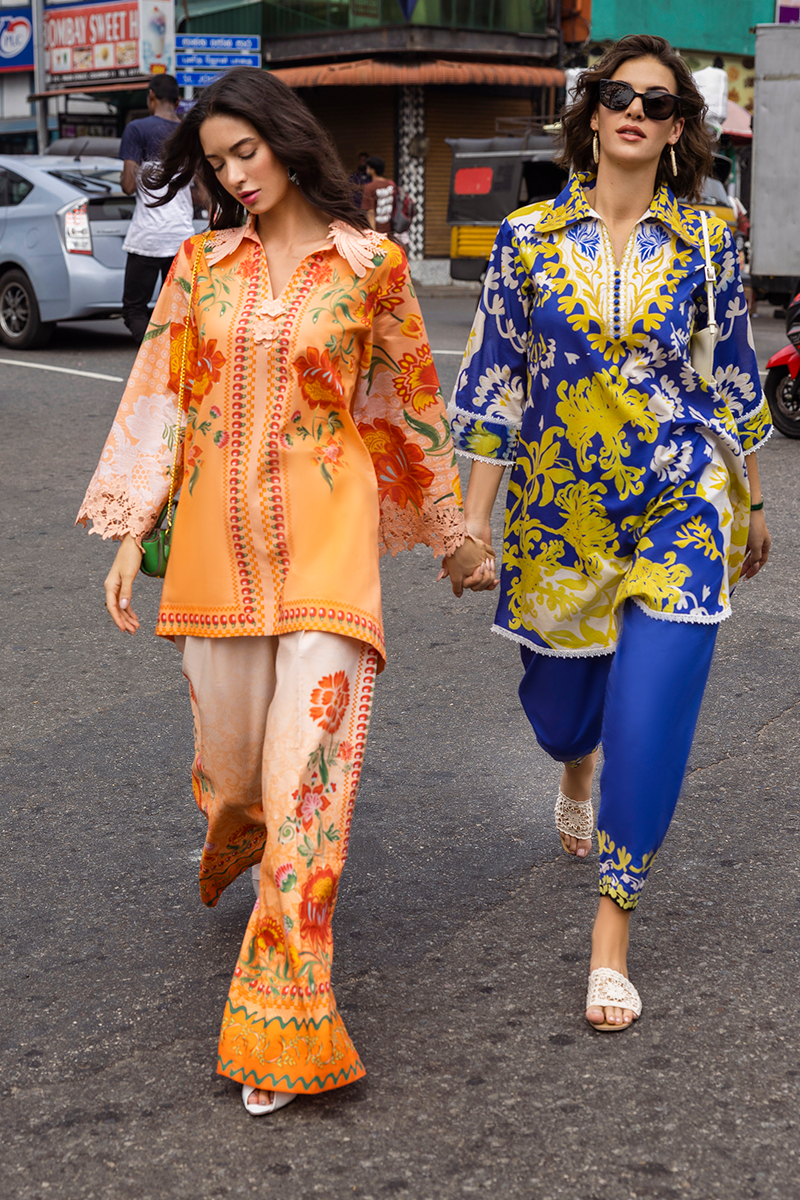 Mushq | La Dolce Hemline Prints 25 | Mirella Custom Size Blue Lawn