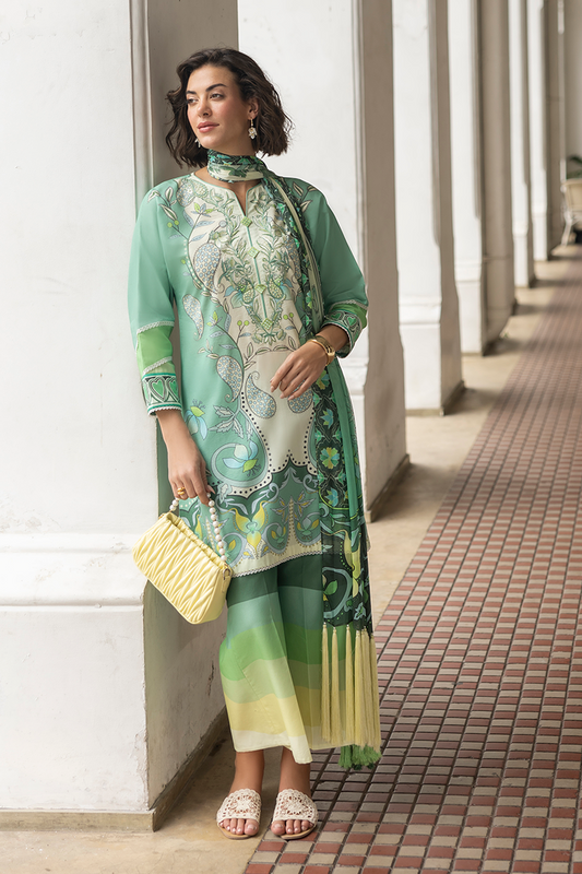 Mushq | La Dolce Hemline Prints 25 | Ariela XS IceBery Green Lawn