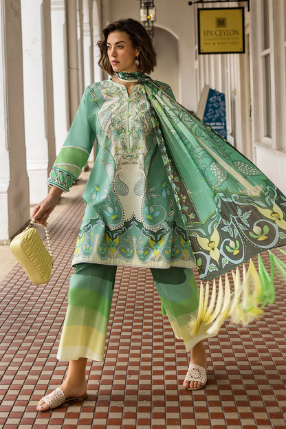 Mushq | La Dolce Hemline Prints 25 | Ariela S IceBery Green Lawn