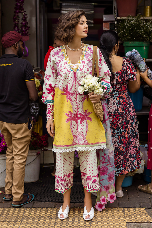 Mushq | La Dolce Hemline Prints 25 | Sabrina XS Yellow Lawn